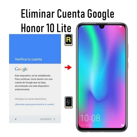 Eliminar Cuenta Google Honor 10 Lite