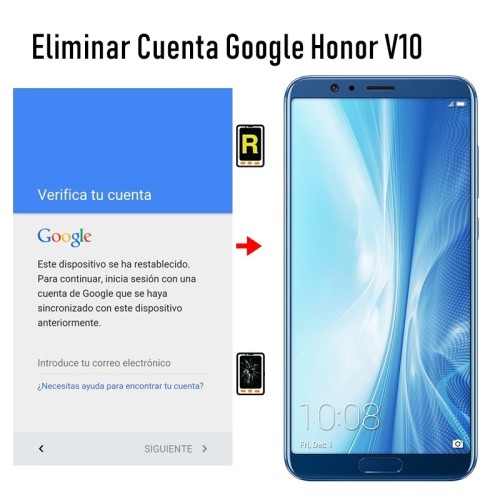 Eliminar Cuenta Google Honor View 10