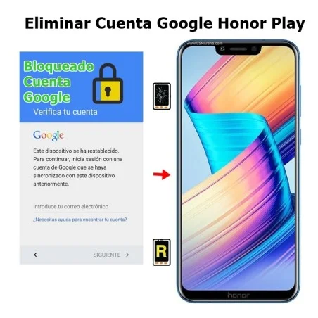 Eliminar Cuenta Google Honor Play