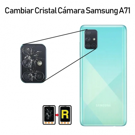 Cambiar Cristal Cámara Trasera Samsung Galaxy A71