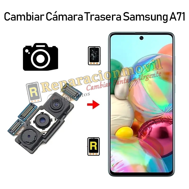 Cambiar Cámara Trasera Samsung Galaxy A71