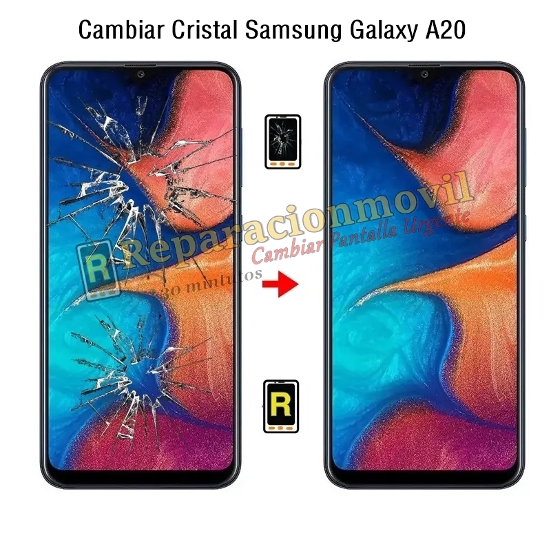 Cambiar Cristal Samsung Galaxy A20