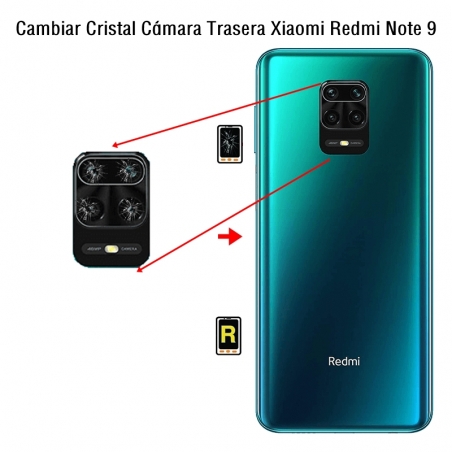 Cambiar Cristal Cámara Trasera Xiaomi Redmi Note 9