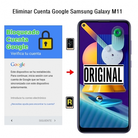 Eliminar Cuenta Google Samsung Galaxy M11