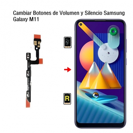 Cambiar Botones de Volumen y Silencio Samsung Galaxy M11