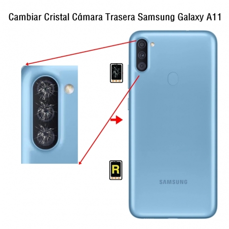 Cambiar Cristal Cámara Trasera Samsung Galaxy A11