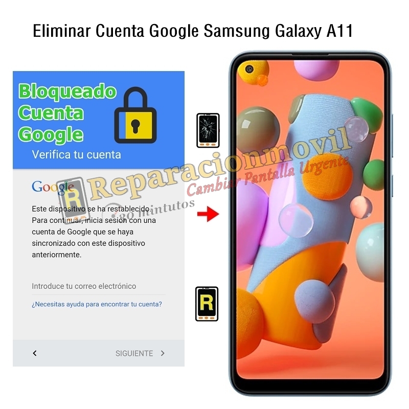 Eliminar Cuenta Google Samsung Galaxy A11