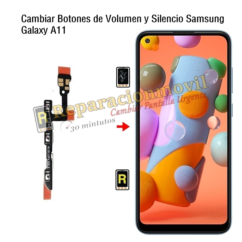 Cambiar Botones de Volumen y Silencio Samsung Galaxy A11