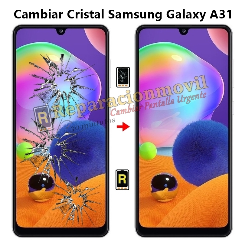 Cambiar Cristal Samsung Galaxy A31