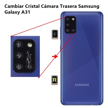 Cambiar Cristal Cámara Trasera Samsung Galaxy A31