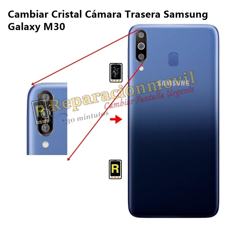 Cambiar Cristal Cámara Trasera Samsung Galaxy M30