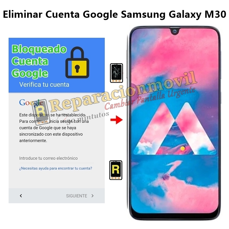 Eliminar Cuenta Google Samsung Galaxy M30