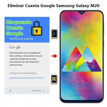 Eliminar Cuenta Google Samsung Galaxy M20