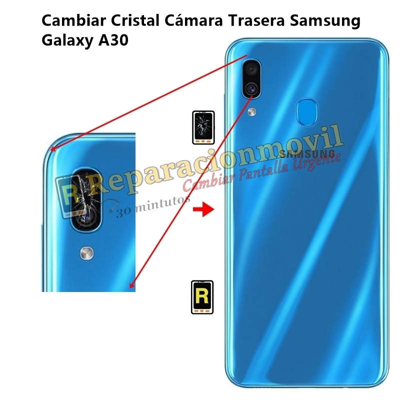 Cambiar Cristal Cámara Trasera Samsung Galaxy A30