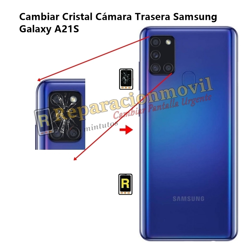 sacerdote imperdonable al menos Cambiar Cristal Cámara Trasera Samsung Galaxy A21S | Reparar Samsun...