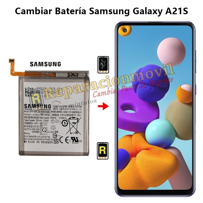 Cambiar Batería Samsung Galaxy A21S Original