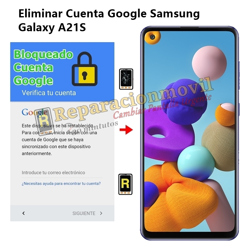 Eliminar Cuenta Google Samsung Galaxy A21S