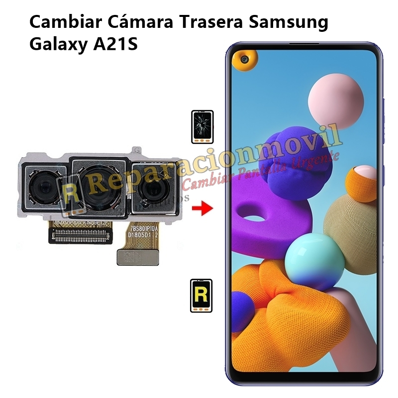 Cambiar Cámara Trasera Samsung Galaxy A21S