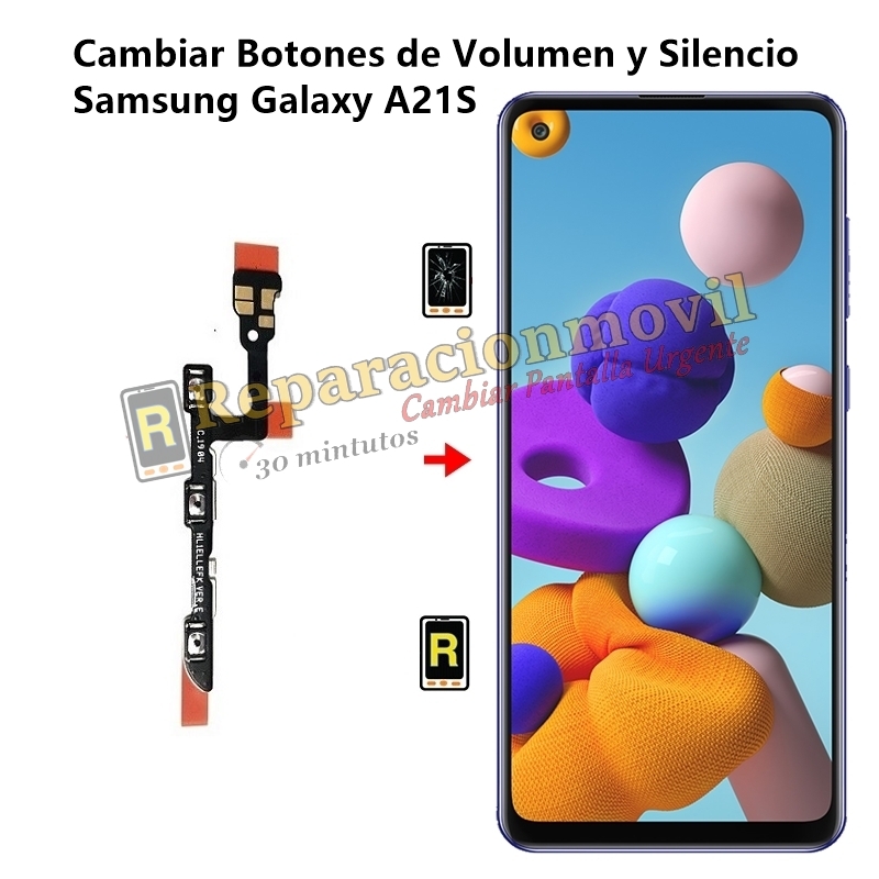 Cambiar Botones de Volumen y Silencio Samsung Galaxy A21S