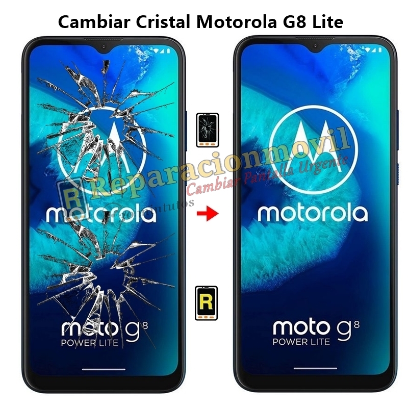 Cambiar Cristal Motorola G8 Lite