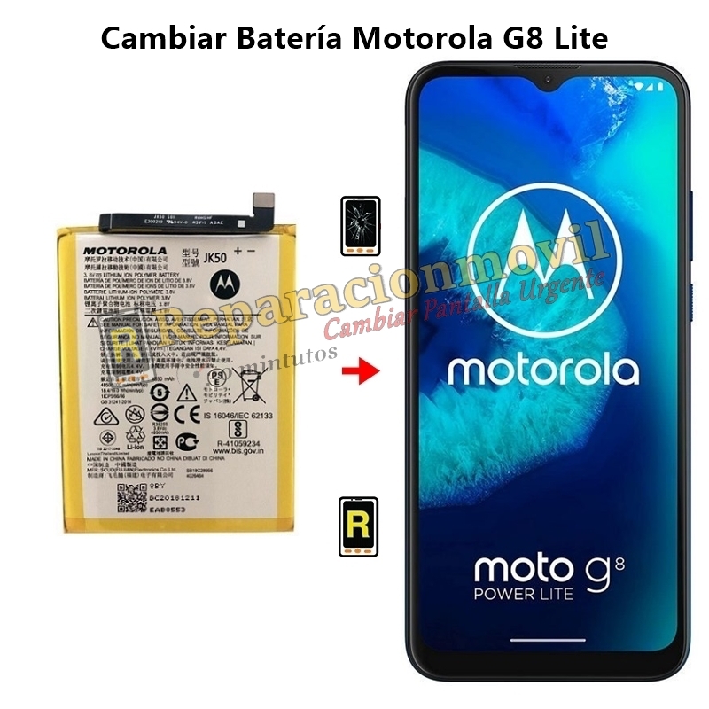 Cambiar Batería Motorola G8 Lite