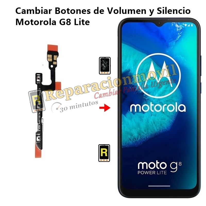 Cambiar Botones de Volumen y Silencio Motorola G8 Lite