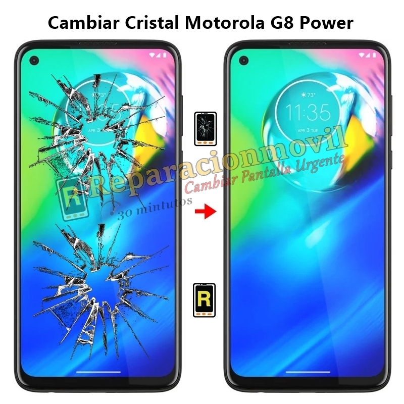Cambiar Cristal Motorola G8 Power