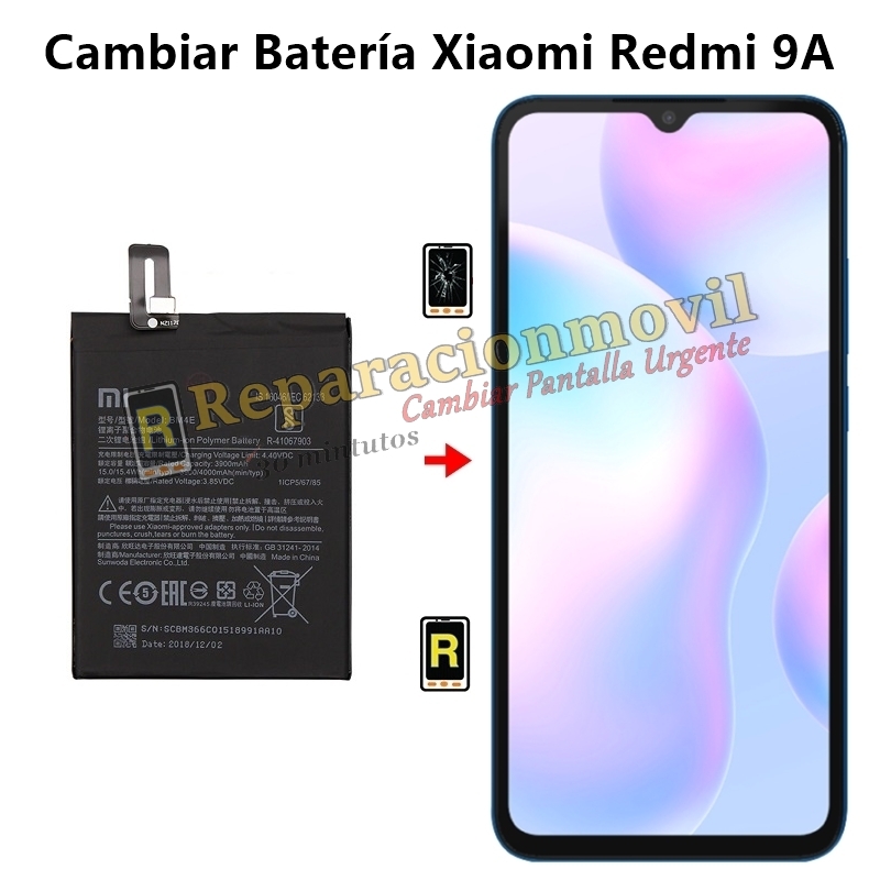 Cambiar Batería Xiaomi Redmi 9A BN56
