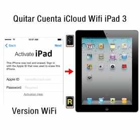 Quitar Cuenta iCloud Wifi iPad 3