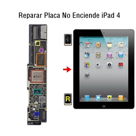 Reparar Placa No Enciende iPad 4