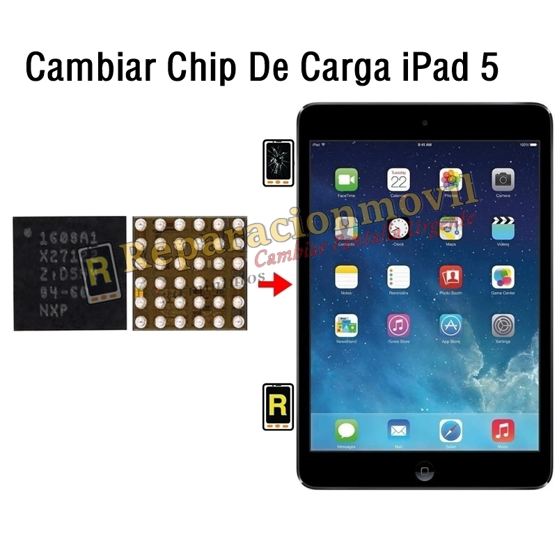 Cambiar Chip De Carga iPad 5 2017