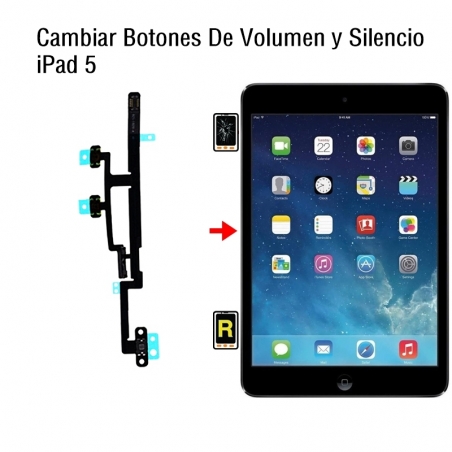 Cambiar Botones De Volumen y Silencio iPad 5 2017