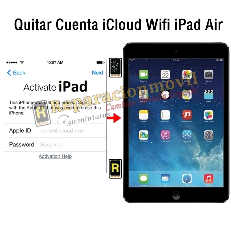 Quitar Cuenta iCloud Wifi iPad Air