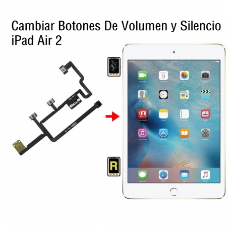 Cambiar Botones De Volumen y Silencio iPad Air 2