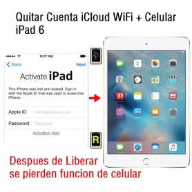 Quitar Cuenta iCloud WiFi + Celular iPad 6 2018