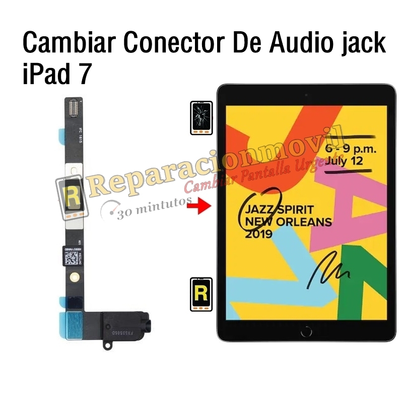 Cambiar Conector De Audio jack iPad 7 2019