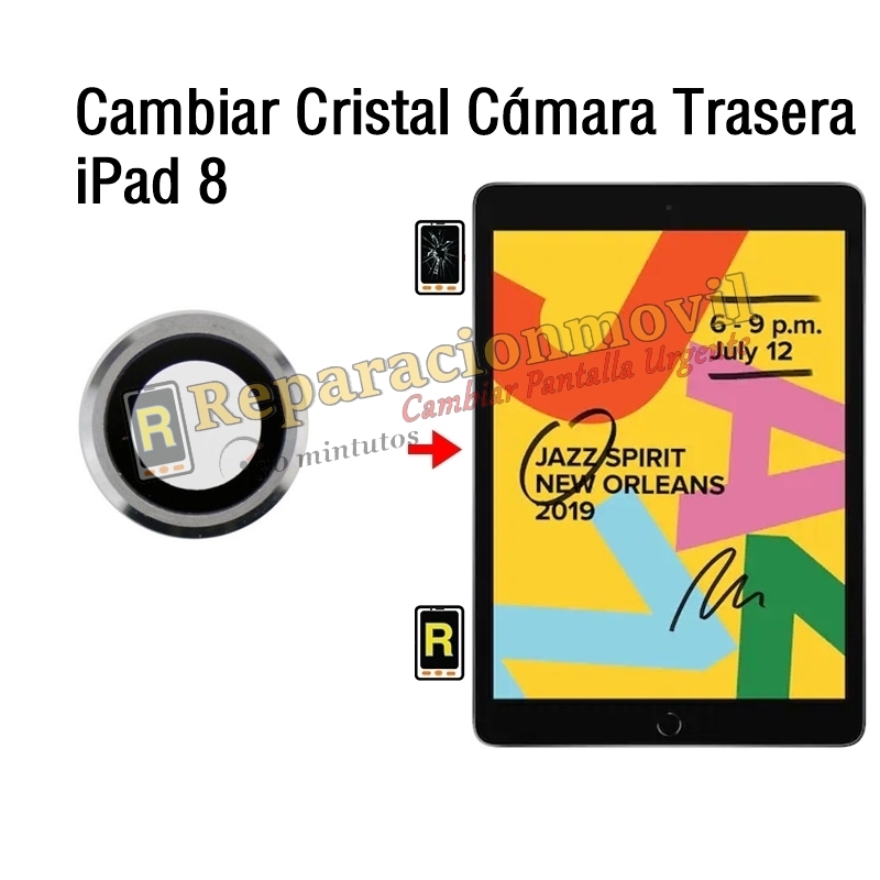 Cambiar Cristal Cámara Trasera iPad 8 2020