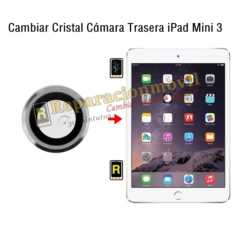Cambiar Cristal Cámara Trasera iPad Mini 3