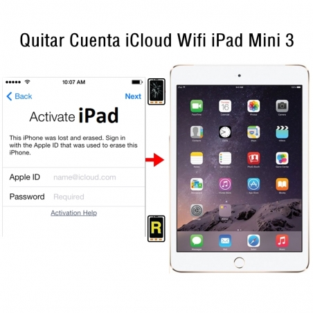 Quitar Cuenta iCloud Wifi iPad Mini 3