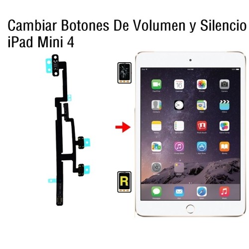 Cambiar Botones De Volumen y Silencio iPad Mini 4