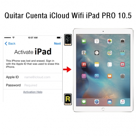 Quitar Cuenta iCloud Wifi iPad Pro 10.5