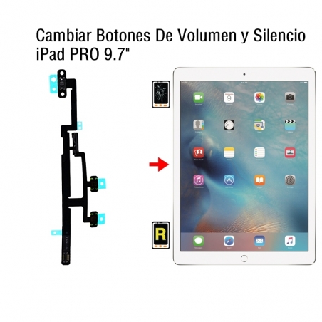 Cambiar Botones De Volumen y Silencio iPad Pro 9.7