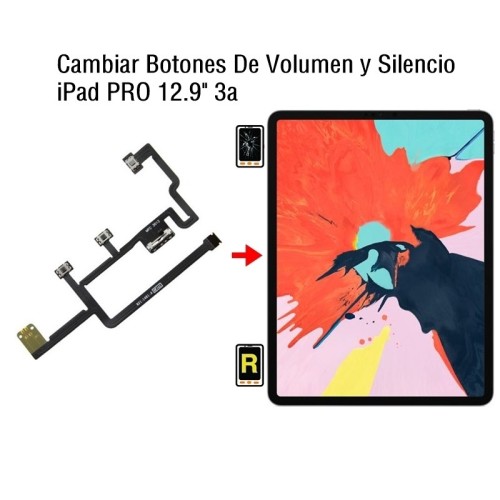 Cambiar Botones De Volumen y Silencio iPad Pro 12.9 2018