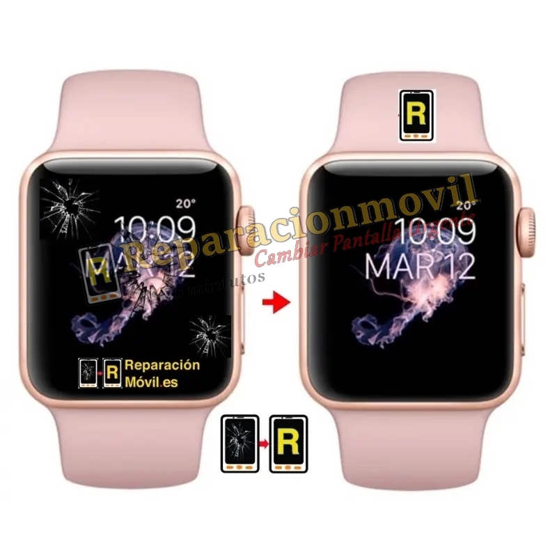 Cambiar Cristal + Táctil Apple Watch 4 Gen A1976 (44 mm)