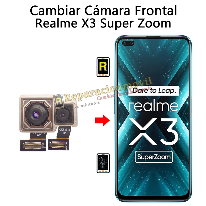 Cambiar Cámara Frontal Realme X3 Super Zoom