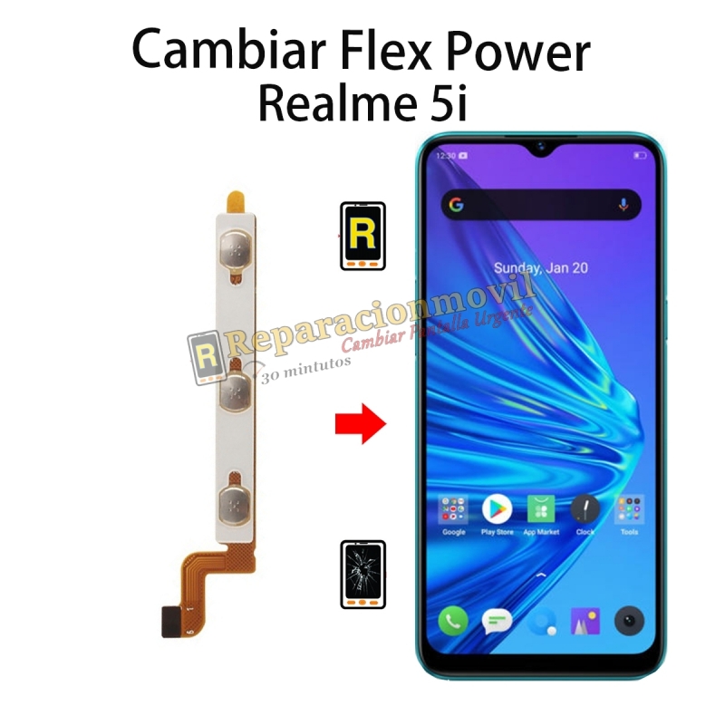 Cambiar Flex Power Realme Realme 5i