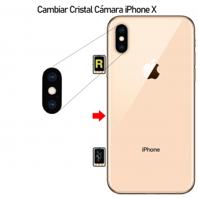 Cambiar Cristal Cámara iPhone X