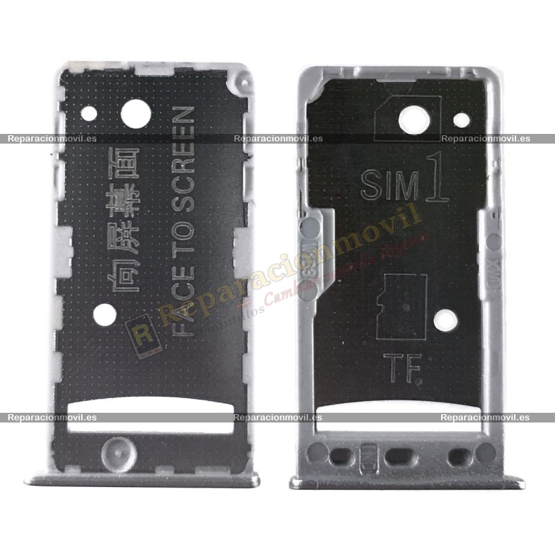 Bandeja Dual SIM/SD Plateada Para Xiaomi Redmi 5A