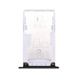 Bandeja Dual SIM/SD Negra Para Xiaomi Redmi Note 4