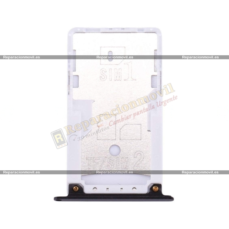 Bandeja Dual SIM/SD Negra Para Xiaomi Redmi Note 4
